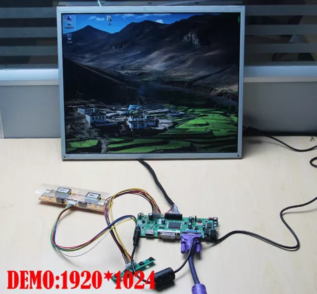 LCD Controller Driver Board Kit for LTN156AT16 screen LCD LVDS HDMI + DVI + VGA 3