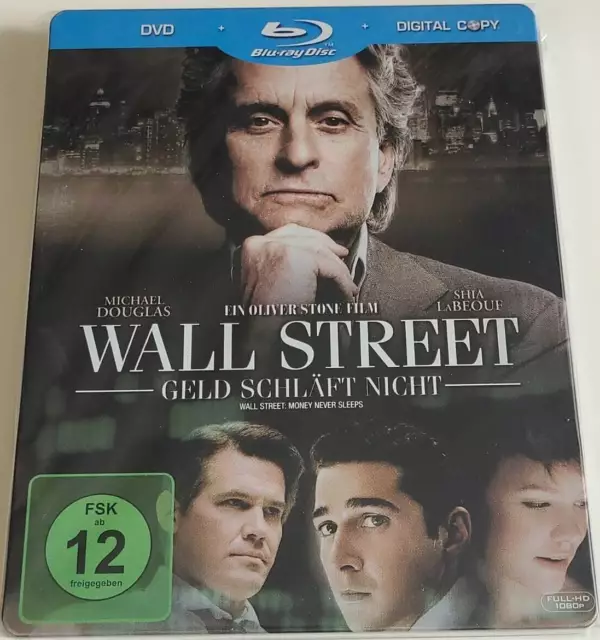 Blu-ray/ Wall Street - Geld schläft nicht - Steelbook-Edition !! Wie Nagelneu !!