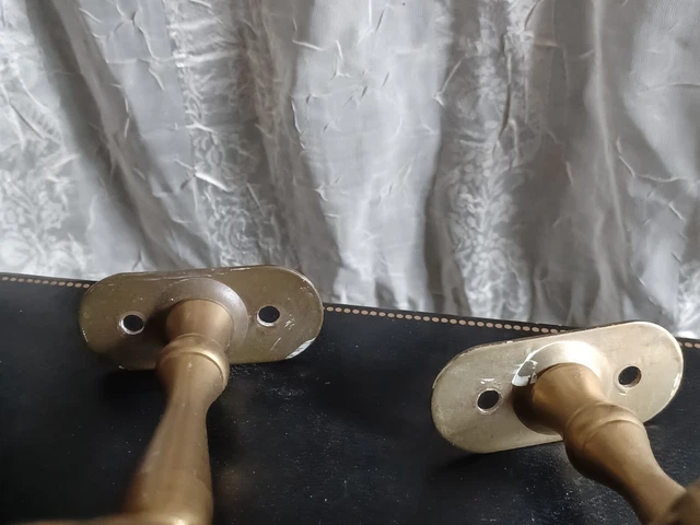 Mid Century Curtain Drapery Tie Backs or large  coat hangers? Ornate, Set of 2 3