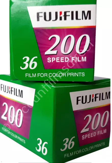 2 x FUJI FUJIFILM 200 35mm 36exp  CHEAP COLOUR PRINT FILM by 1st CLASS POST