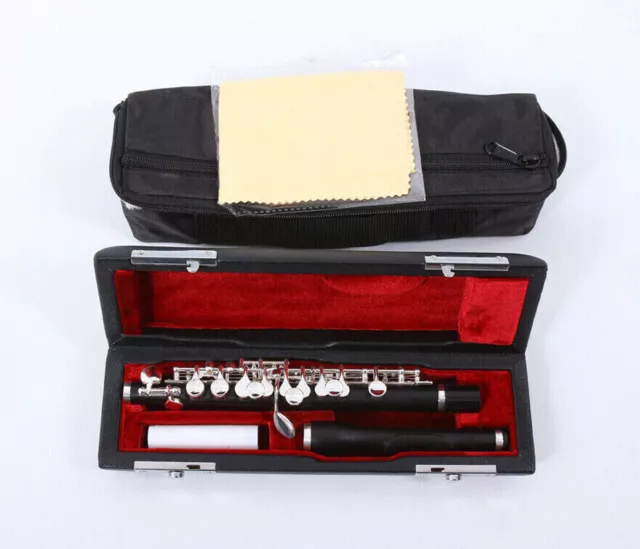 Advanced Piccolo C key Piccolo Ebony Wood Silver Plated Closed Hole & Case