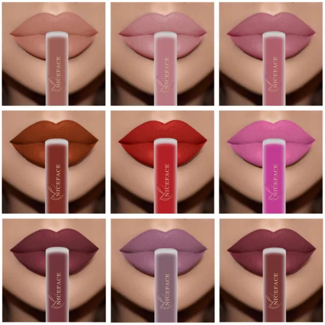 Lippenglanz Akt Matt Lipgloss Flüssiger Lippenstift Feuchtigkeitsspendend Wasserdicht Langlebig""