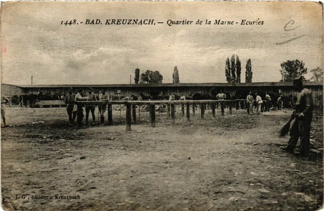 CPA AK Military Bad Kreuznach - Quartier de la Marne (362610)