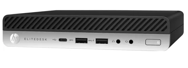 HP EliteDesk 800 G4 Mini 35 W : i3-8300t, 8 Go, 512 Go NVMe, HDMI, USB-C,...