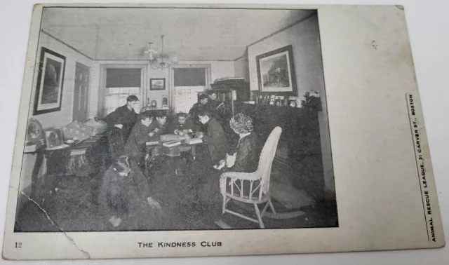 Vtg 1903 Pc Animal Rescue League Kindness Club 51 Carver St Boston Ma See **