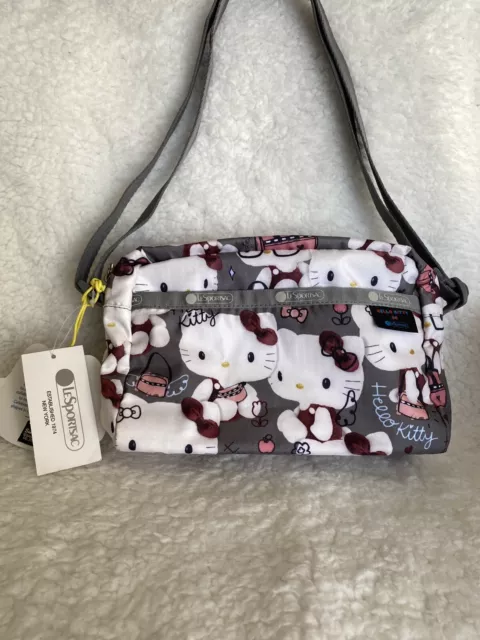 LESPORTSAC HELLO KITTY Sanrio Daniella Crossbody Shoulder Bag New