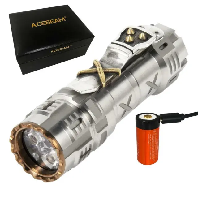 Acebeam TK17 Titanium LIMITED EDITION 2300 Lumens Flashlight w/ Battery Included