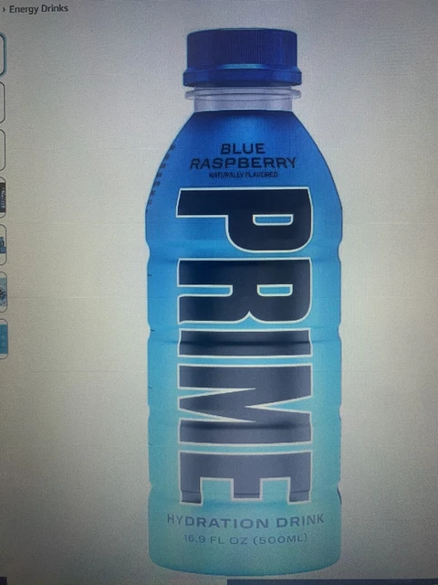 PRIME HYDRATION ENERGY Drink 500ml by Logan Paul & KSI - Blue Raspberry ...