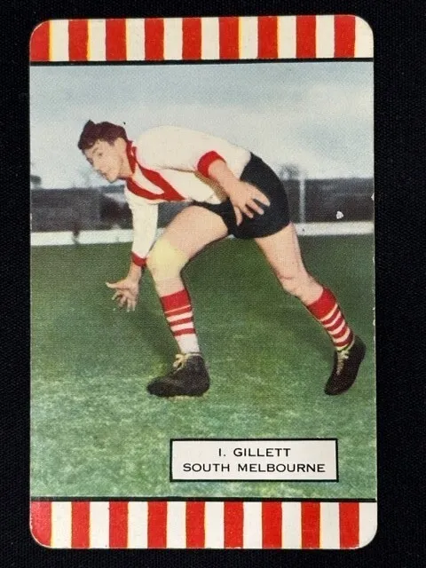 1954 VFL Coles Card - I. Gillett South Melbourne