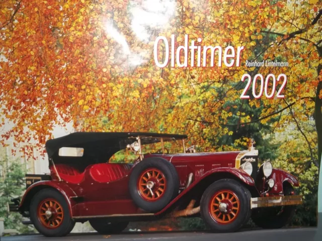 Auto Wand Kalender von 2002      12 Monate, 12 Spektakuläre Autos