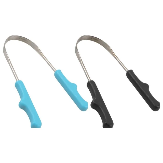 Limpiador de lengua de higiene oral limpieza dental acero inoxidable