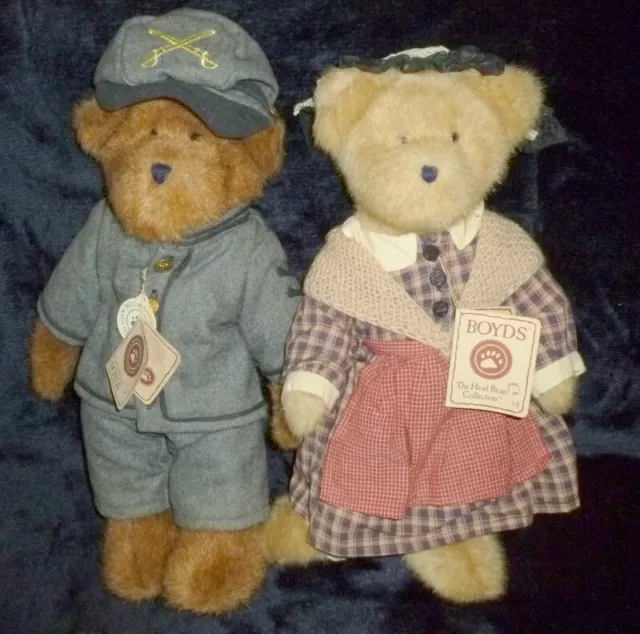 Boyds Bears - Mr & Mrs Dixon Confederate Bears Exclusive Civil War Editions