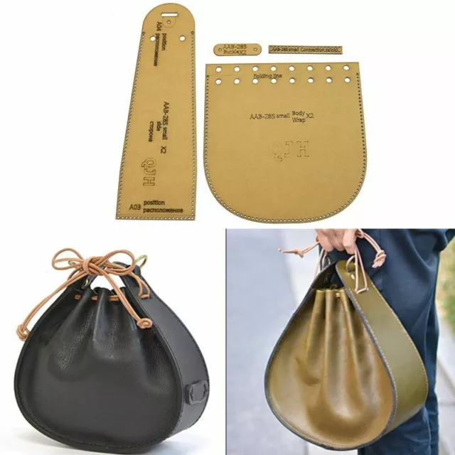 Leather Crossbody Bag Sewing Pattern Kraft Paper DIY Template 19cm*16cm