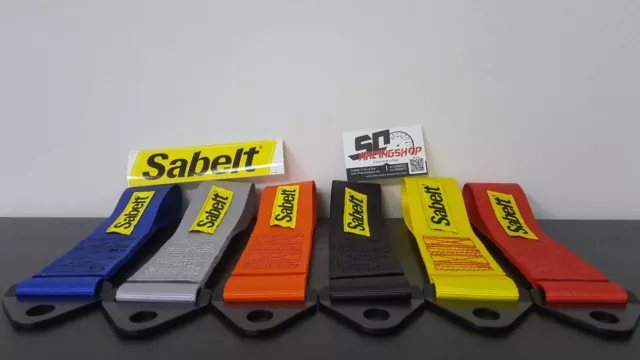 Sabelt Gancio Traino Racing Tuning Stoffa Nastro Laccio 3000Kg Auto Universale