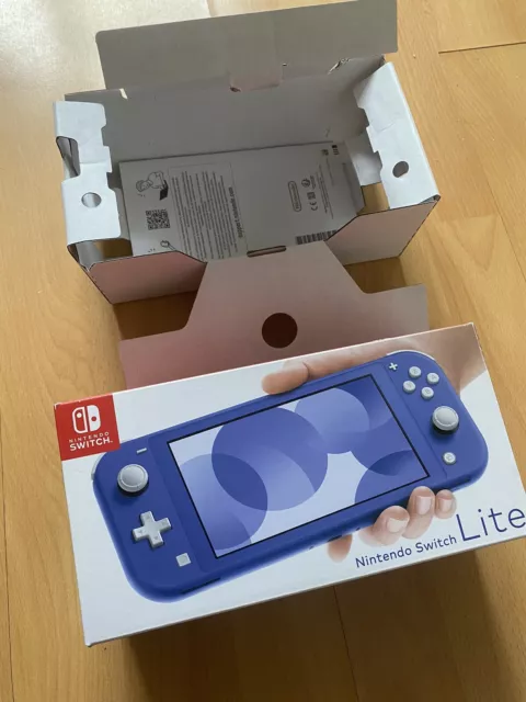 Originalverpackung von Nintendo Switch Lite Blau Leerkarton OVP