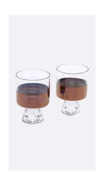 Tom Dixon Tank Low Ball Glasses Set, Clear/Copper, One Size 2