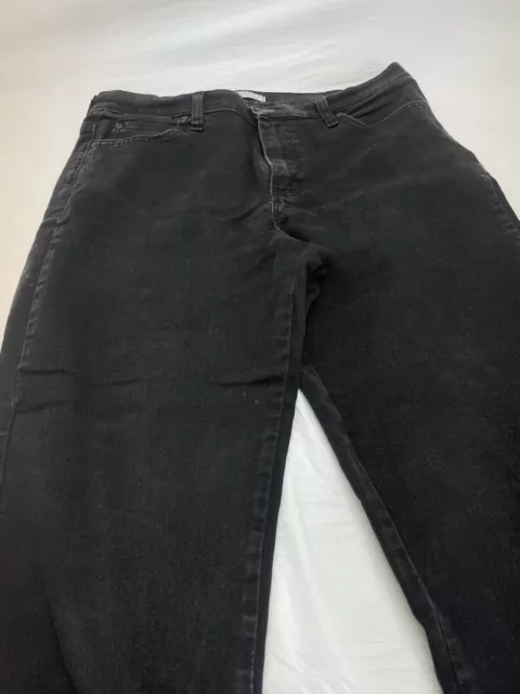 LEE JEANS RELAXED Fit At The Waist Women’s Black Size 12 Medium pants ...