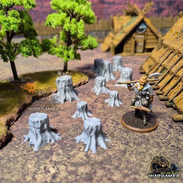 🏰 EnderToys – Juego De Paredes De Piedra En Ruinas | 5 Piezas Impresas En 3D | Escala 28 Mm | Pintable | Ideal Para Juegos De Guerra