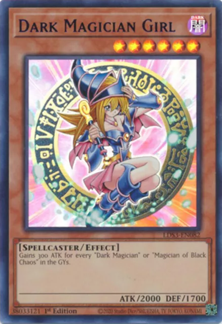 Yugioh! Dark Magician Girl (Blue) - LDS3-EN082 - Ultra Rare - 1st Edition Near M