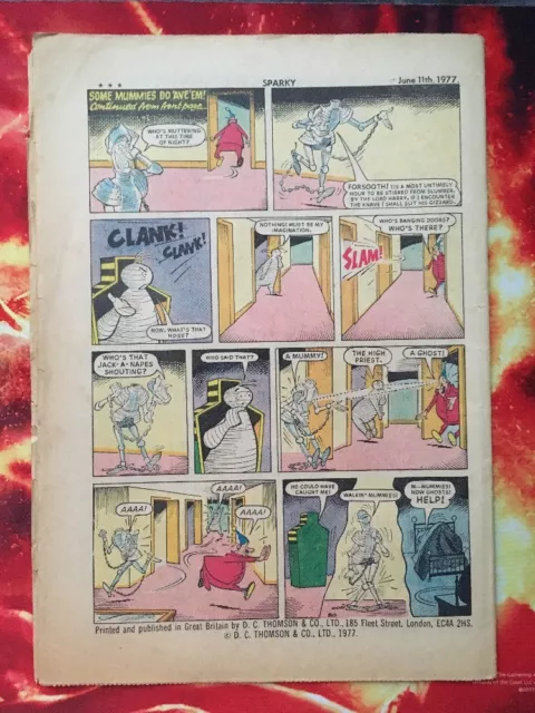 Sparky Comic 11 June 1977. Good+ 3