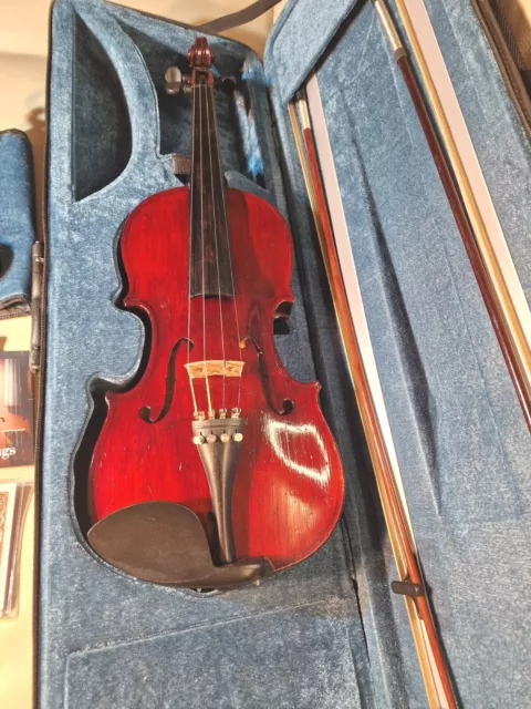 Antike deutsche HOPF 4/4 volle Größe 60 cm Geige unglaublicher Klang 2
