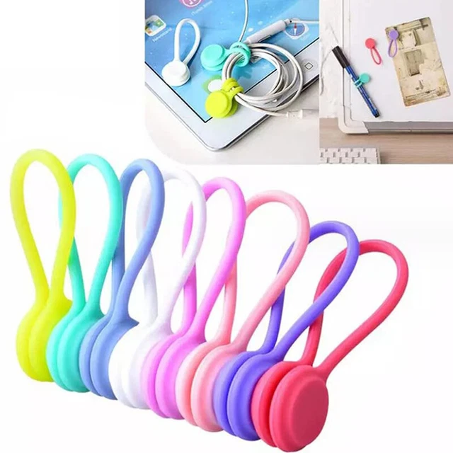 EARPHONE CORD WINDER Cable Holder Organizer Clips Multi Function Winder