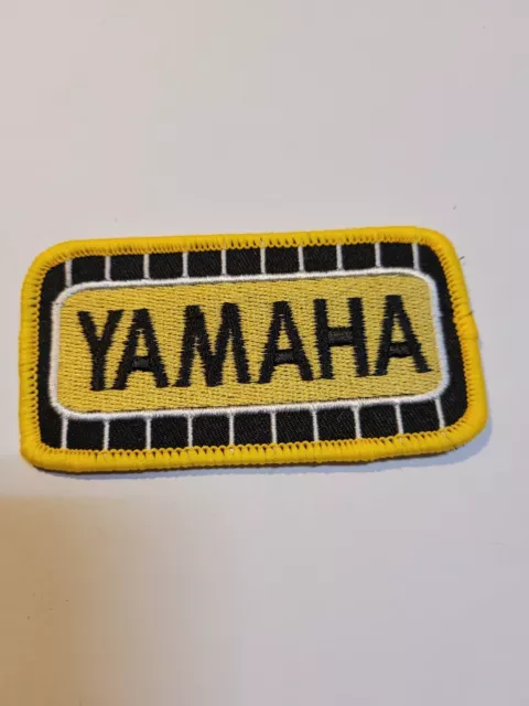 Patch Thermocollant Brodé Yamaha Vintage Jaune Et Noir L8CM H 4cm