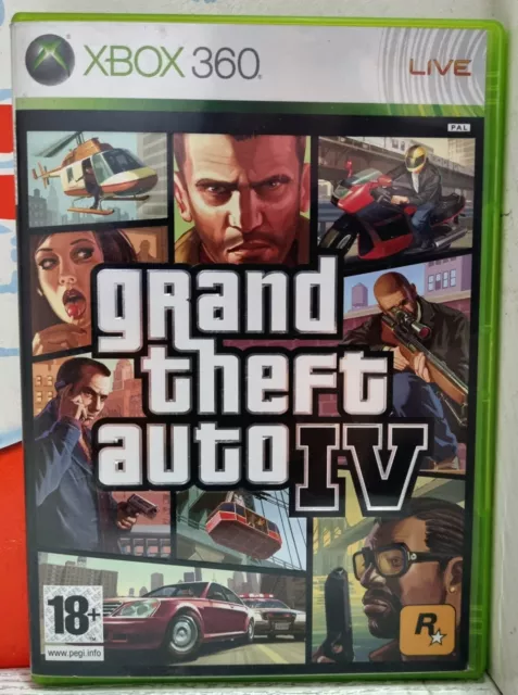 Grand Theft Auto Iv Gta 4 Xbox 360 Uk Con Italiano Con Manuale E Mappa Ottimo