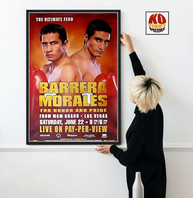 MARCO ANTONIO BARRERA vs. ERIC MORALES (2) : Original HBO PPV Boxing Poster 10D