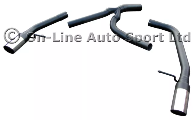 Ford Galaxy 2.0TDCi (2006-2014) Rear Silencer Delete SPORTEX Exhaust - Dual 3"