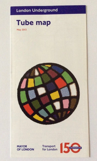 LONDON UNDERGROUND TUBE map 150th Anniversary May 2013 £2.00 - PicClick UK