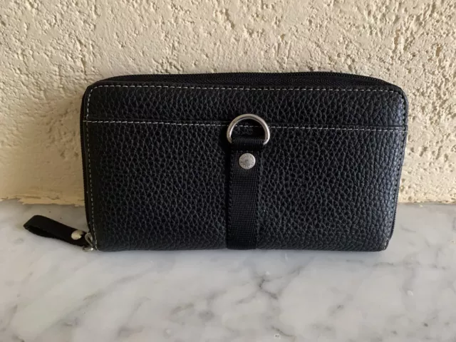 COMPAGNON PAQUETAGE PORTE Monnaie Porte Carte Simili Cuir Noir