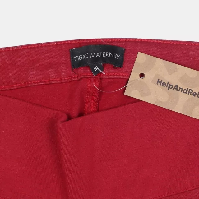 Pantalones de maternidad Next / talla 8 / mujer / rojo / algodón 3