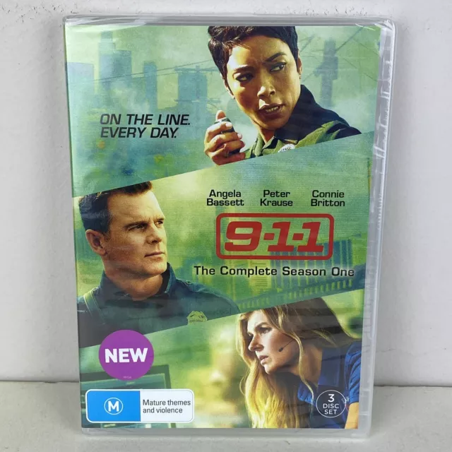 9-1-1 Complete Season One DVD Region 4 PAL 3-Discs Brand New Sealed Free Postage