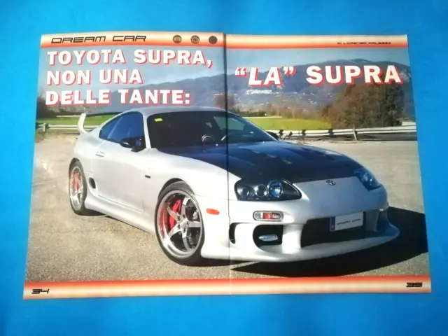 Clipping Di Giornale Foto Modella Toyota Supra Tuning Da Collezione - (77)