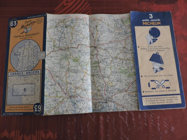 Carte Michelin n° 988 - Europe Sud - 1956 - couverture sans tracé des routes - Collection