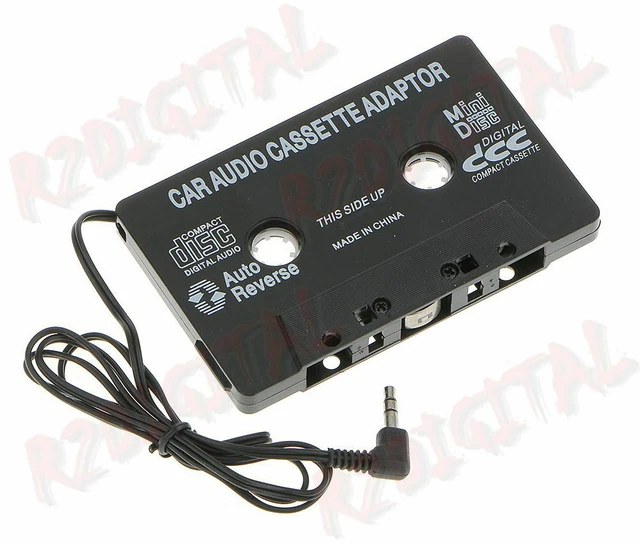 Adattatore Cassetta Auto Con Cavo AUX Per MP3 E Smartphone - Z44 Nero/Rosso - Foto 4
