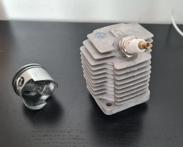 testata gruppo termico minimoto motore pistone cilindro testata 49cc 44 mm