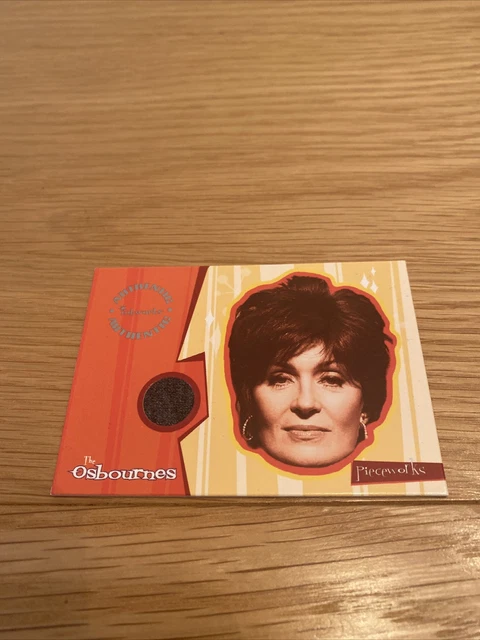 2002 Sharon Osbourne Authentic Patch Trading Card Piece Of Her Jumper Inkworks