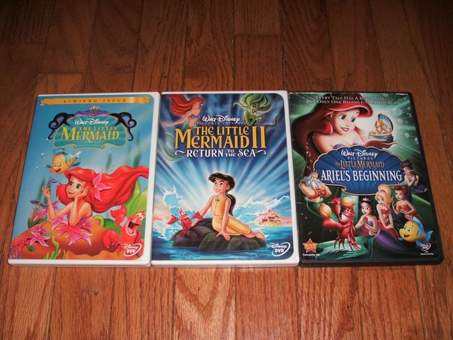 Disney's The Little Mermaid trilogy on DVD. I, II and Ariel's Beginning