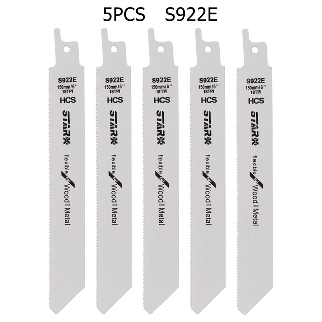 150 mm 18 TPI 5 pièces S922E lame de scie outil acier haute teneur en carbone u
