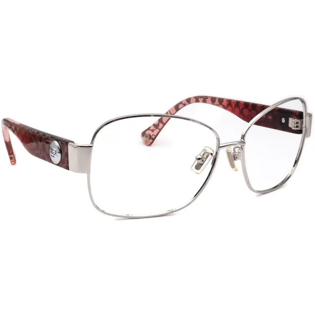 Coach Sunglasses Frame Only Morgan (S573) Blush Silver/Burgundy Oversized 57 mm