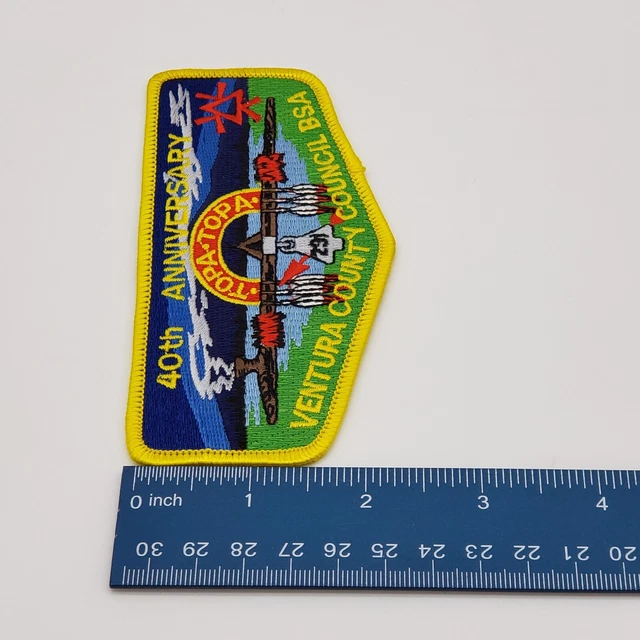 OA Topa Topa Lodge 291 40th Anniversary Ventura County Council BSA Flap 4