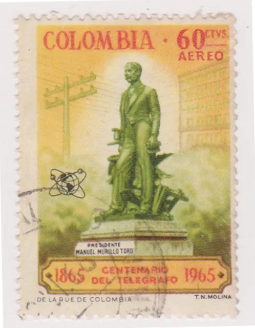 (COA-237) 1965 Colombia 60c air telegraph (O)