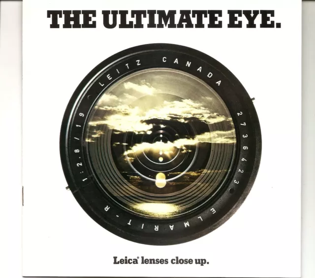 LEICA / LEITZ - Brochure "ULTIMATE EYE - Leica Lenses Up Close" 1977