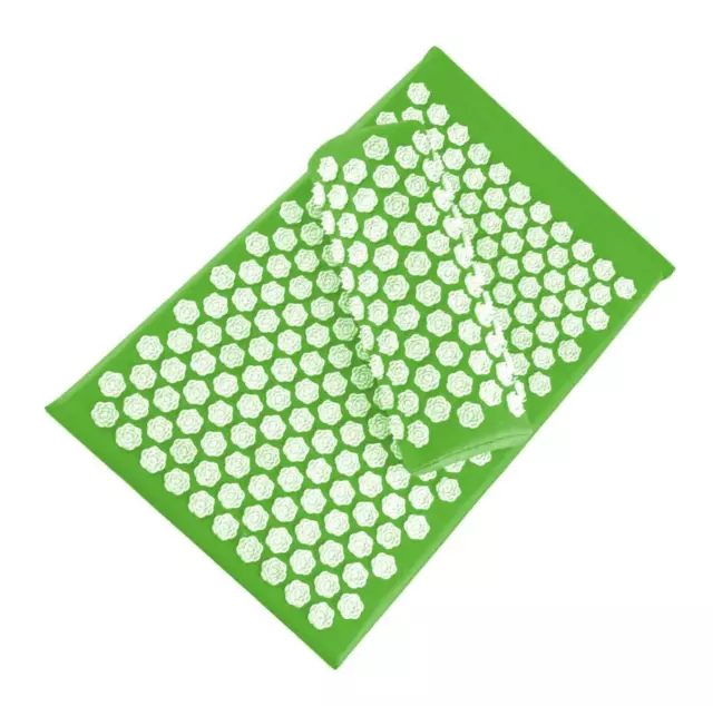 Kit d'Acupression Coussin + Tapis Acupuncture Massage Relaxation Vert Neuf