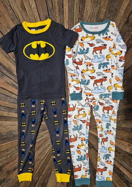 Carter's (Batman)/Cat & Jack Boys {Lot Of 2} Snug-Fitting Pajamas Size 6