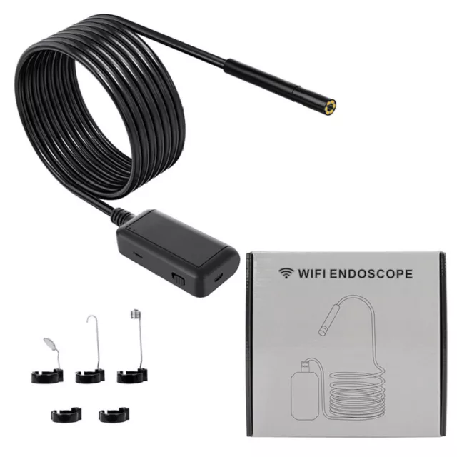 5.5mm Wifi Endoscope Camera 1080P HD Hard Line Snake Camera Wireless 5.5mm 6LEDs 2