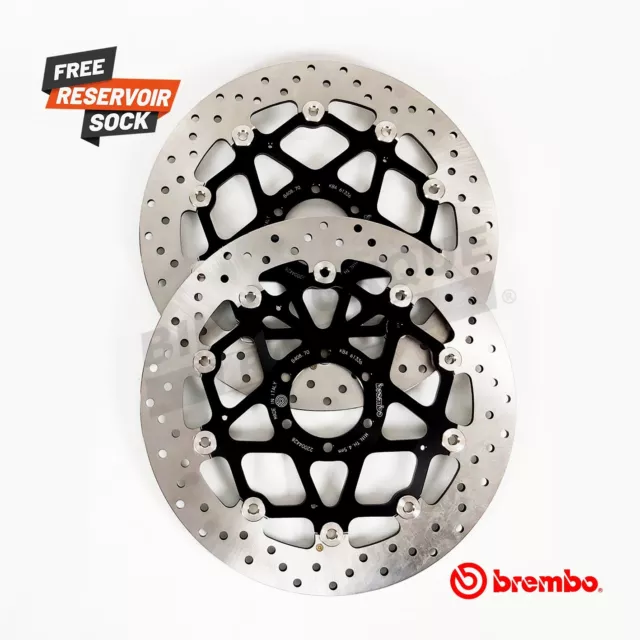 Brembo Floating Front Brake Disc Pair to fit Aprilia RSV1000 Mille R 2000