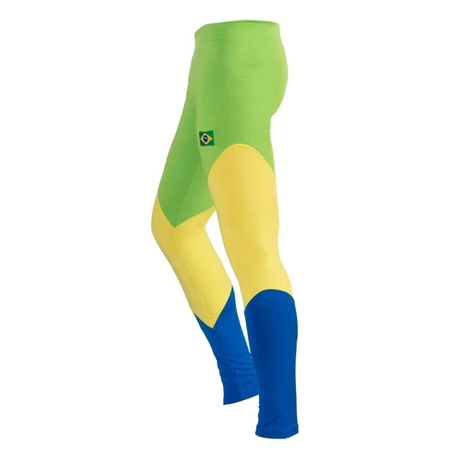 Brasile Bandiera Ragazze Collant Pantaloni Active Danza Sport Casual Corsa Class